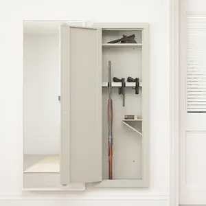 Wall Safe, Safes for Home,Safes & Cabinets, Wall Safes Between The Studs, Quick-Access Safe with Removable Shelf and Digital Keypad