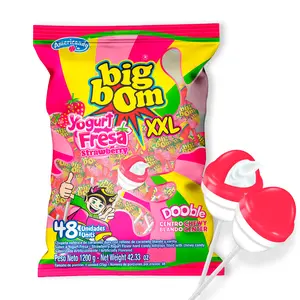 Americandy XXL Lollipops, Strawberry Yogurt