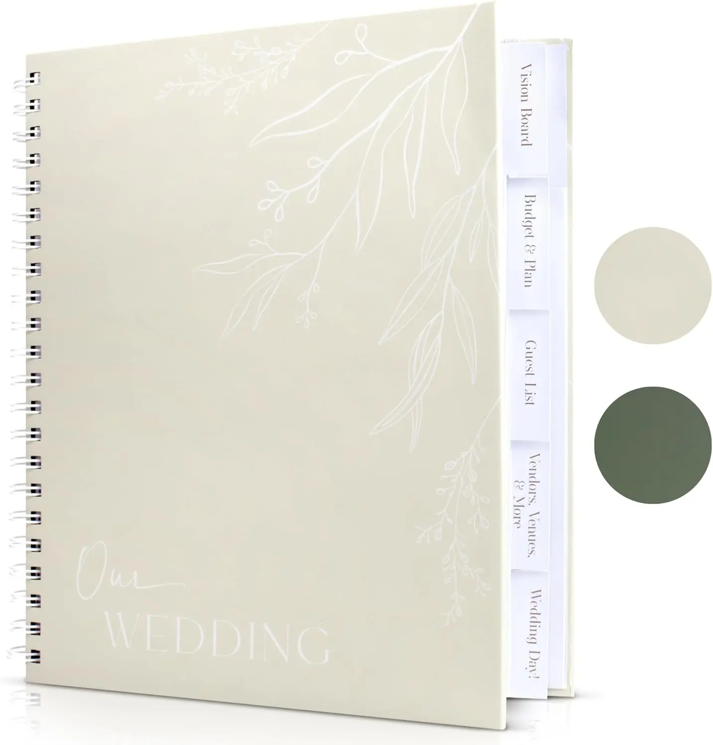 Beautiful Minimalistic Wedding Planner Book and Organizer - Unique Engagement Gift for Newly Engaged Couples, Future Brides and Grooms