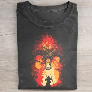 Gildan Men's Vintage Lord of The Rings "You Shall Not Pass" Graphic T-Shirt, Fitted Round Neck Short-Sleeve Streetwear for All Seasons, Tshirt