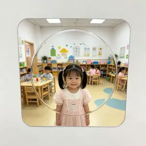 Acrylic Self-Adhesive Wall Mirror, Sensory Bubble Mirror for Wall Decoration, Interactive Acrylic Mirror for Sensory Room, Visual and Tactile Stimulation