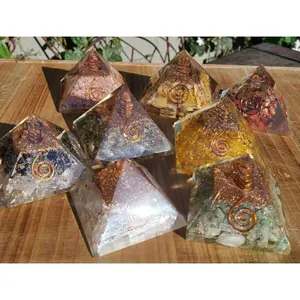 Orgonite Pyramids, Orgone Pyramids, Multiple Choices of Crystal Orgone Pyramids