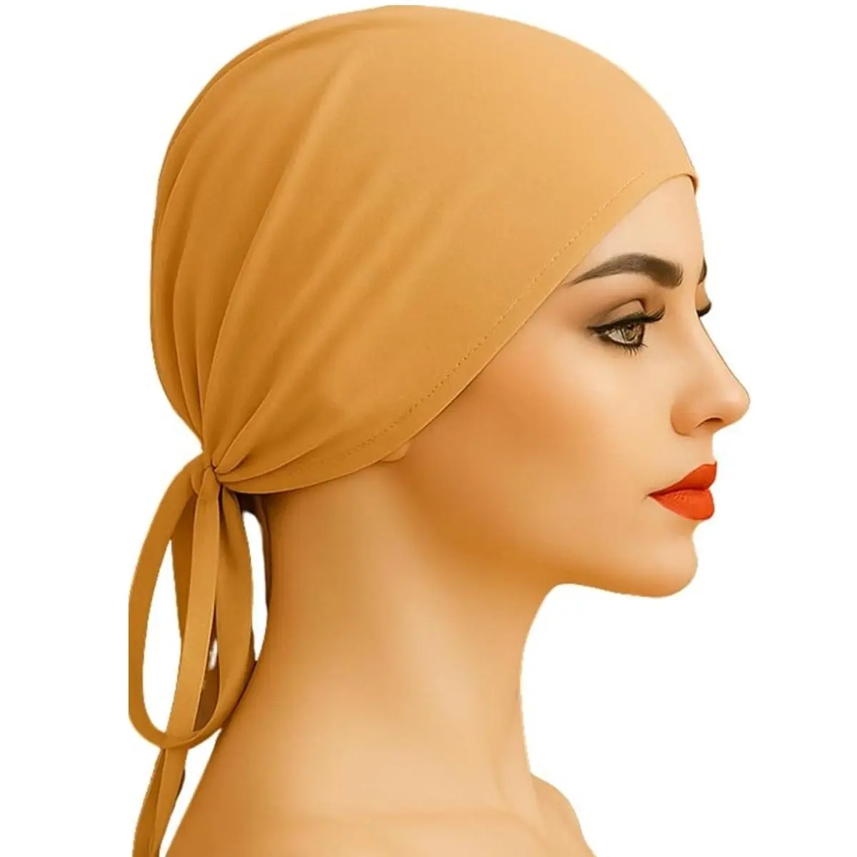 Original Grip Cap Tan - Non-Slip Hijab Undercap with Silicone Grip & Tie-Back for Muslims Modesty One Size Fits All Style