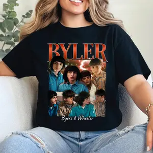 Byler & Wheeler T-Shirt, Stranger Things Season 5 couple Graphic Funny Lover Tee graphic tee