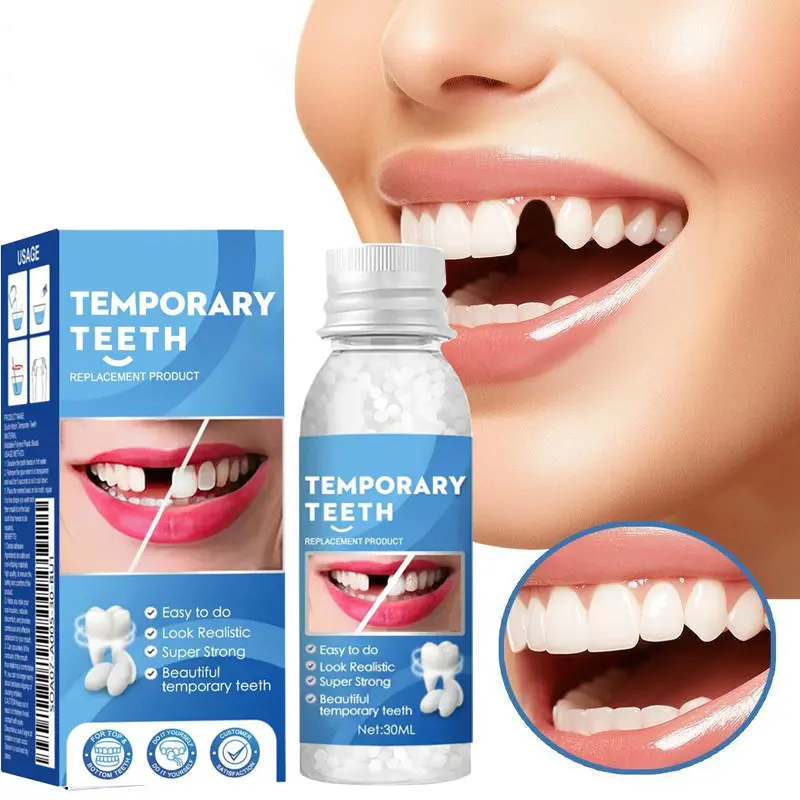 Moldable Dental Gel DenturesTemporary Fillings Cavities and Teeth FillingsTemporary Tooth Filling Denture Kit Oral falsetooth fake Resin
