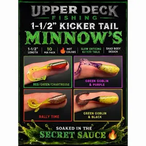1-1/2” Kicker Tail Minnows