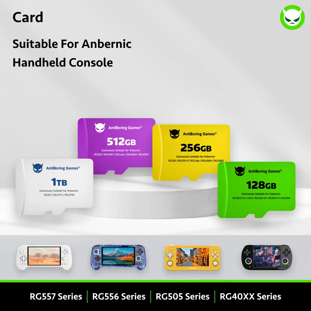 All-In-One Card for Anbernic Consoles – Compatible with RG556/RGCube/RG406H/V, RG40XXH/V, RG35XX Series/ RG28XX, RGCubeXX, RG353 Series