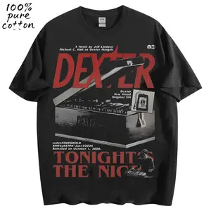 Vintage Dexter TV Show T-Shirt Tonight S The Night Dexter Morgan Graphic Tee Gift for Men Women Trendy Streetwear