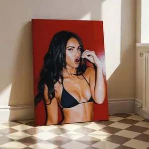 Sexy Megan Fox Poster, Iconic Celebrity Art Print, Bold Wall Decor For Fans, Gift For Him
