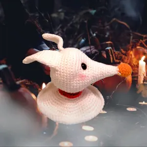 Plush Kawaii Nightmare Before Christmas Zero Stuffed Animal Amigurumi Halloween Doll