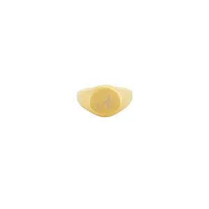 petit moments Initial Love Letter Ring in Gold