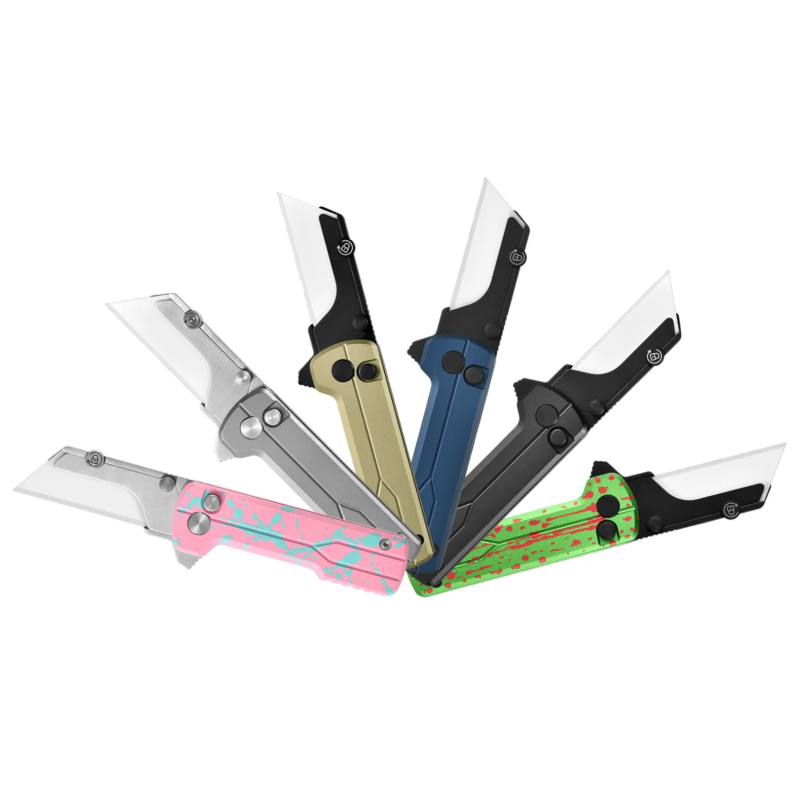 OKNIFE U1 Ultra Folding Utility Knife with Ceramic Blade, Button Lock Pocket Knife for Men Women, Summervibes,summerfinds