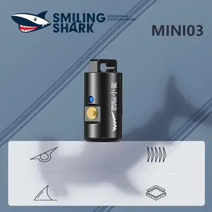【MINI03】SmilingShark LED Mini Torch Light Bright Keychain Flashlight with Magnetic Charging Port 5Modes Rechargeable Lightweight & Portable for Camping Hiking Gift