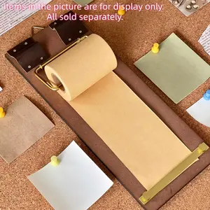 Vintage Roll Sticky Notes or Retro Note Clip, Multi-Functional High Aesthetic, Tearable Non-Stick Blank Message Notes, Decorative Literary Style, Office Supplies