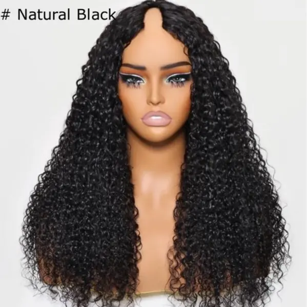 V part Jerry Curly-【Natural Black】