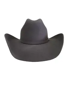 40565420604 Charcoal - Vaquero Signature, 200x Buffalo Brim 4 1/4" Western Wool Cowboy Hat
