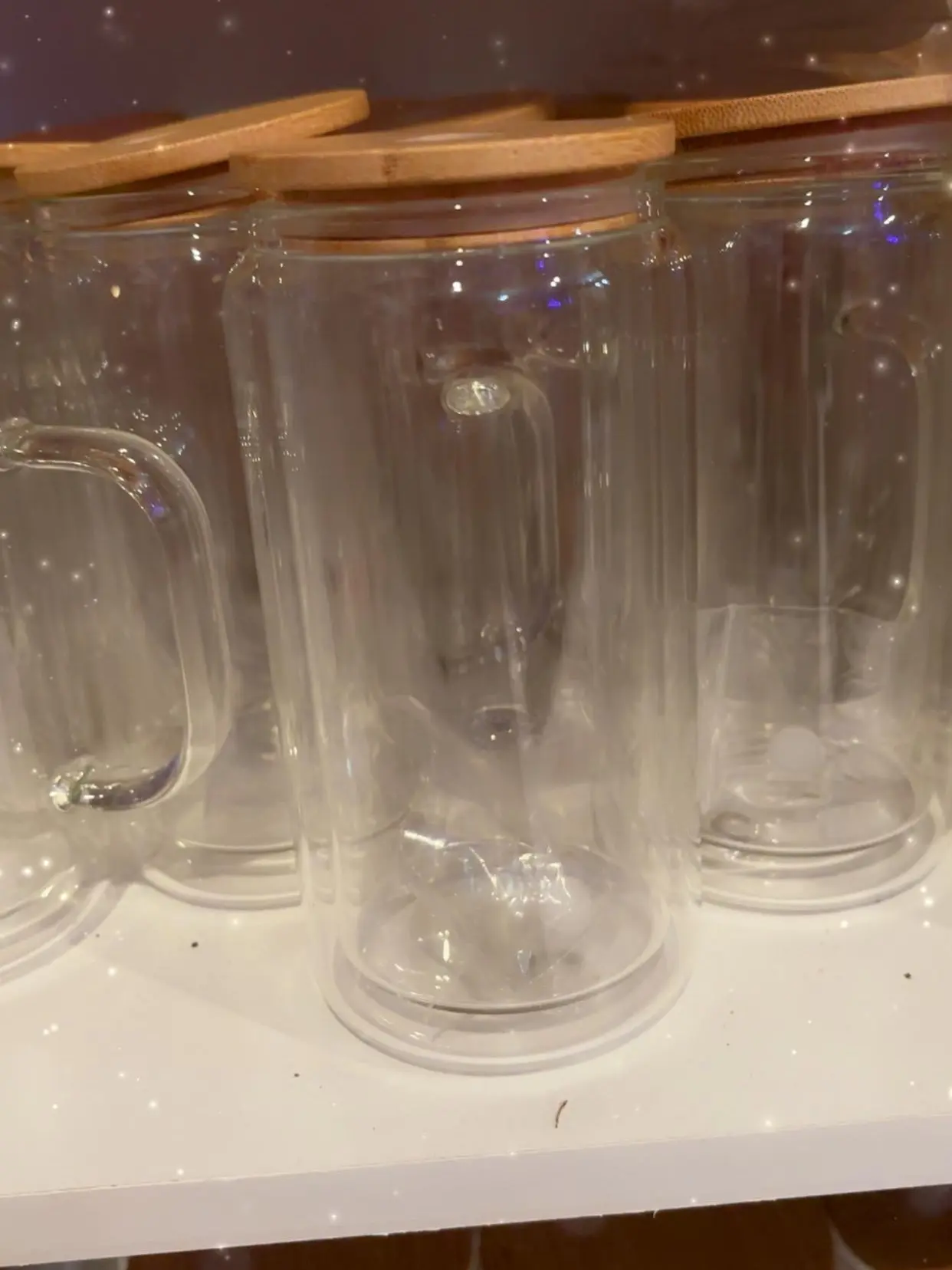 25 oz Glass Tumbler with Bamboo Lid - Ideal for Beverages & Smoothies - Eco-Friendly & Durable Design