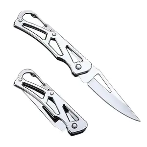 Stainless Steel Folding Outdoor Pocket Knife, Essential Camping Tool, Portable Travel Utility Knife, Lightweight Hiking & Picnic Accessory, Camping Equipment