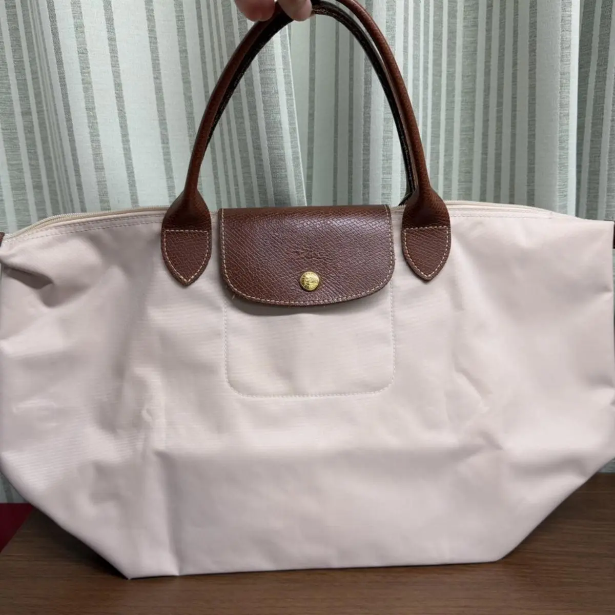 Pre-owned Longchamp As Shown Shoulder Bags Le Pliage Pink Nylon Travel Bag 12747