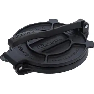 6.5 Inch Cast Iron Tortilla Press. Tortilla Maker, Flour Tortilla press, Rotis Press, Dough Press, Pataconera Seasoned with Flaxeed Oil