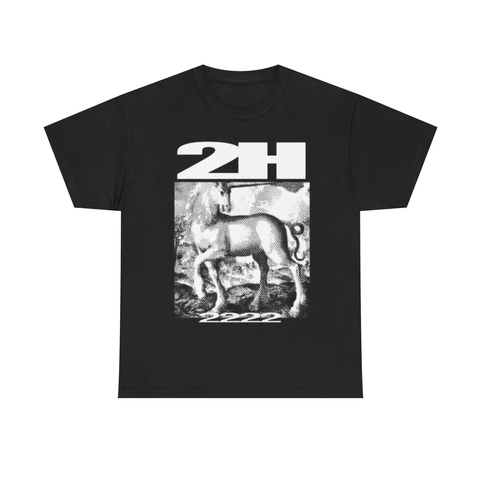 2hollis 2H Unicorn Album Tour Merch Unisex Short-Sleeve Breathable Cotton T-Shirt - Retro 90s Hip Hop Sports Top, Gym Casual Fan Gift Apparel, Shortsleeve, Retro Print