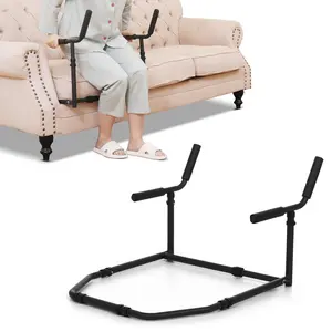 Fanwer Stand Assist for Couch and Sofa, Settee Lift Assist for Elderly, Y-Shaped Grab Bar Standing Aid for Patients, Adults, Seniors and Disabled, Adjustable Daily Living Mobility Aid, Black