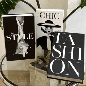 Nordic Style Decorative Fake Book Set, Classic Paper Display, Folded Design, Suitable for Coffee Tables & Office Desks, Home, Office & Desktop Decoration