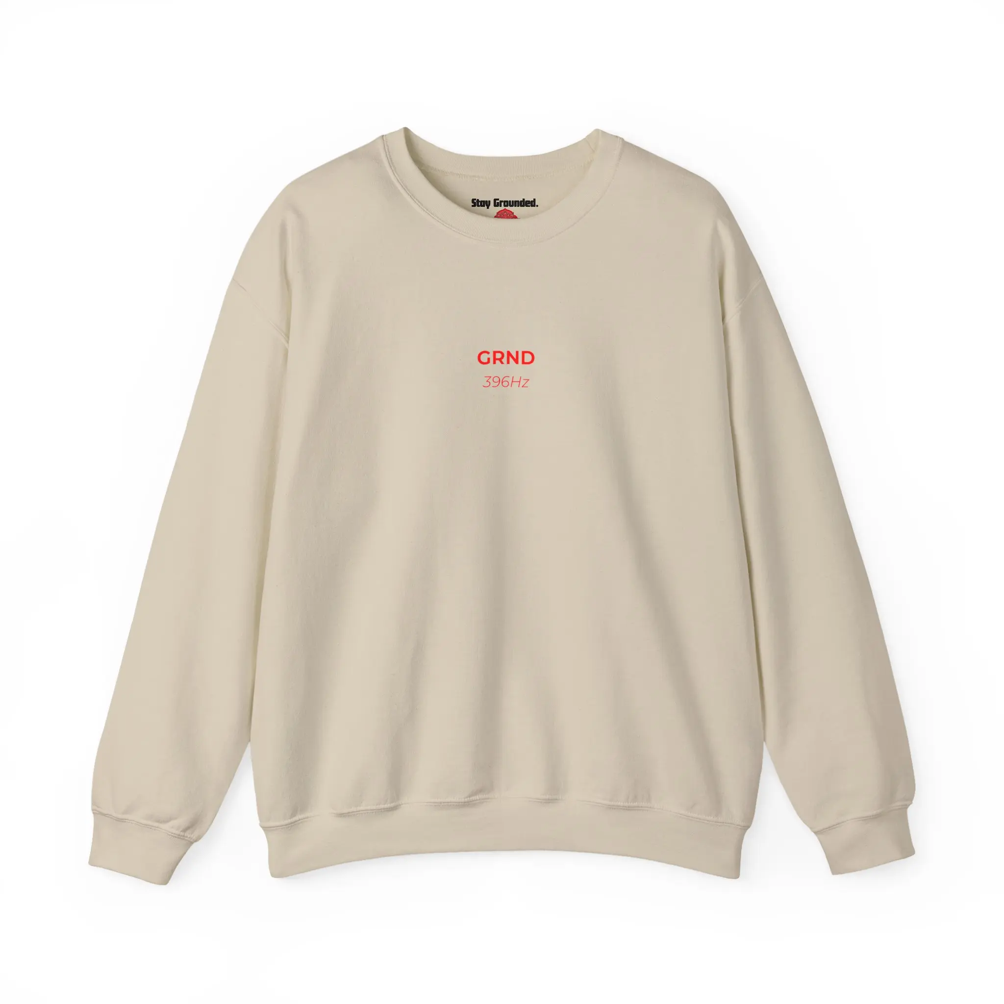 GRND Muladhara Root Chakra Red 396Hz Frequency Crewneck Sweatshirt | Yoga, Meditation