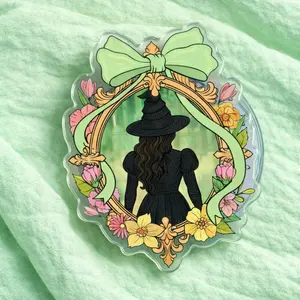 Fantasy Witch Mirror MagSafe Phone Grip – Floral Frame Aesthetic Magnetic Pop Socket & Kickstand – Cottagecore Gift