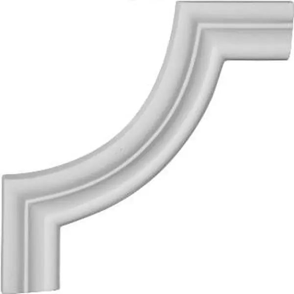 Ekena Millwork PML06X06ST Urethane Architectural Stockport Panel Moulding Corner, 6.62 in. W x 6.62 in. H, Lightweight, Factory Primed, Exterior-Ready, Interior-Use, Historical Patterns, Impervious to Insect Manifestations, Cuttable