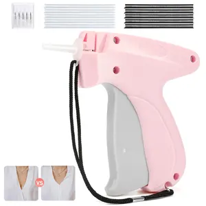 Stitch Gun for Clothes with 5 Replacement Needles, Quick Stitch Sewing Gun,Tag Gun, Quick Clothing Fixer with 500 Black & 500 White Fasteners