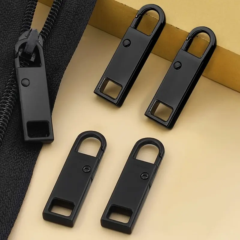 3pcs Metal Zipper Pull Replacement Kit, Detachable Zipper Heads