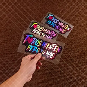 Spanish “TODOS MIENTEN PERO YO MÁS” Sticker! Funny Stickers, Colorful Gradient. Size 18cm×8.57cm. for Trendy Souls & Spanish Speakers. Bold Statement. Perfect for Laptops/Phones. Stand Out in Style