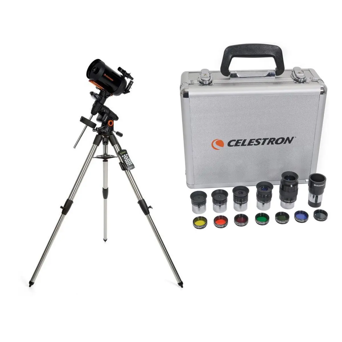 Celestron Advanced VX 6" Schmidt-Cassegrain Telescope - with Deluxe Accessory Kit (5 Celestron Plossl Eyepieces, 1.25" Barlow Lens, 1.25" Filter Set, Accessory Carry Case