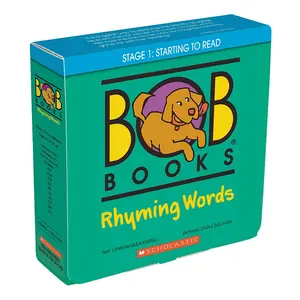 Bob Books - Rhyming Words Box Set Phonics, Ages 4 and Up, Kindergarten, Flashcards (Stage 1: Starting to Read) [With 40 Rhyming Word Puzzle Cards] -- Lynn Maslen Kertell - Boxed Set