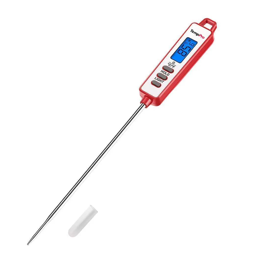 TempPro TP01AW Digital Meat Thermometer with LCD Display and Hold Function for Accurate Cooking Temperatures