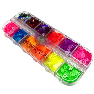 NEON SUMMER HEARTS GLITTER