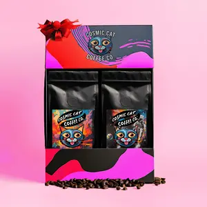 Valentine Coffee Gift Box | Sun & Moon Edition | Premium Blend | Medium/Dark Roast |  Roasted & Shipped Same Day | 1% Profit to Cancer Research