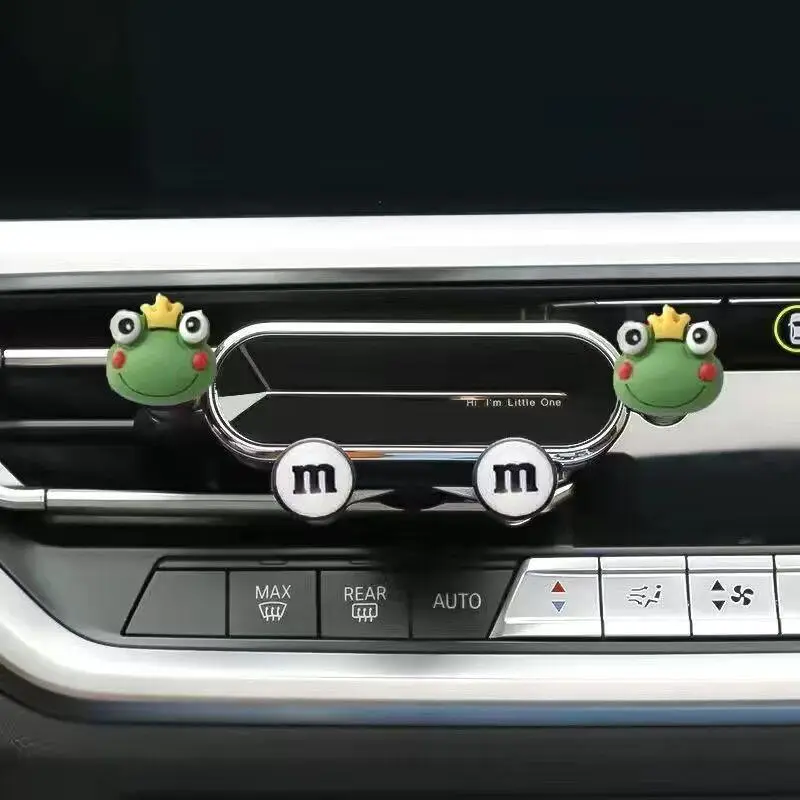 Decorative Car Phone Holder, 1 Count Car Air Vent Phone Navigation Bracket, Creative Stable Mobile Phone Stand, Universal Car Interior Accessories