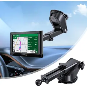 Garmin GPS Mount - Use with Car Dashboards and Windshields. Mounts are Secure. Black GPS Mount
