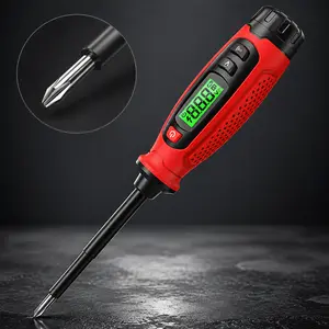 2-in-1 Voltage Tester Screwdriver, 3–500V AC Contact Voltage Measurement & Non-Contact Detector Pen, Phillips Head, LCD Display, Live Wire Finder, Continuity Test for Outlet & Circuit, KTS01