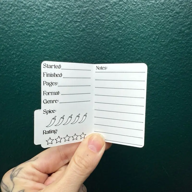 Mini File Folder Book Review for Journaling
