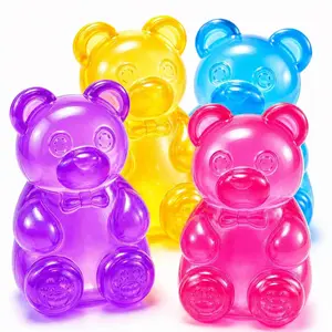 Squishy Bear Stress Relief Toy Soft Slow Rising Fidget Toy Jelly Sensory Toy for Kids Adults Party Favor Gift