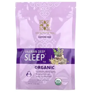 Secrets of Tea Organic Valerian Deep Sleep™ Tea, Caffeine Free, 20 Tea Bags, 1.4 oz (40 g)