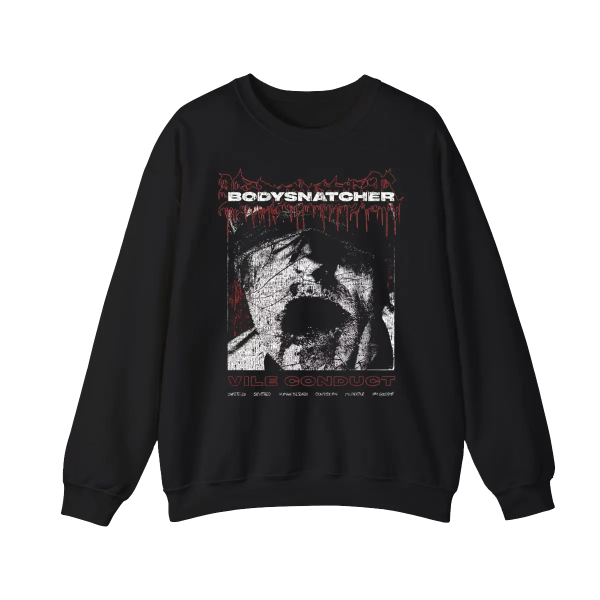 Vintage Bodysnatcher Band Music Black T-Shirt Men's Sweatshirt, Gift for Fans Cotton Unisex Men's T-Shirt Classic Top