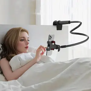 360-Degree Rotatable Phone Holder, Gooseneck Mobile Phone Stand, Universal Phone Holder for Car, Home & Office