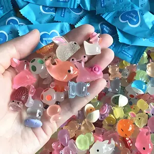 5pcs/10pcs/20pcs Glowing Mini Resin Animal Mushrooms, Durable Night Glow Pendants, Fairy Garden Decor, Garden Accessories, DIY Crafts, Party and Holiday Gifts