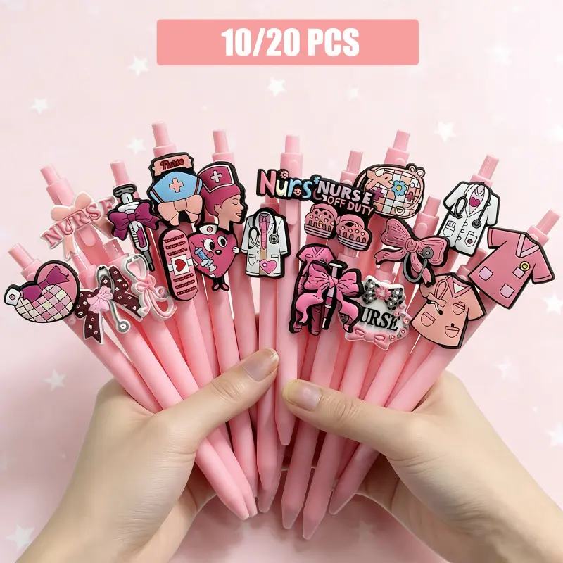 10/20 PCS Nurse and Doctor Ballpoint Pens - Medical Nursing Record Writing Pens, Kawaii Ballpoint Pen, Ballpoint Pen Set, Ideal Gift for Nurses, Medical Assistants, and Students, Perfect for Colleagues on New Year, Valentine's Day