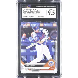 Pete Alonso New York Mets 2025 Topps Now Road to Opening Day #OD-172 CGC Authenticated 9.5 Card