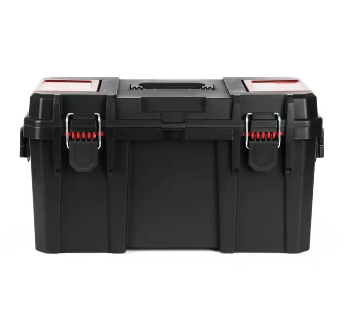 19-Inch Toolbox with Small Parts Organizer, Heavy-Duty Resin Tool Storage